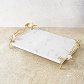 Gold Butterfly Ginkgo Cheese Board With Spreader